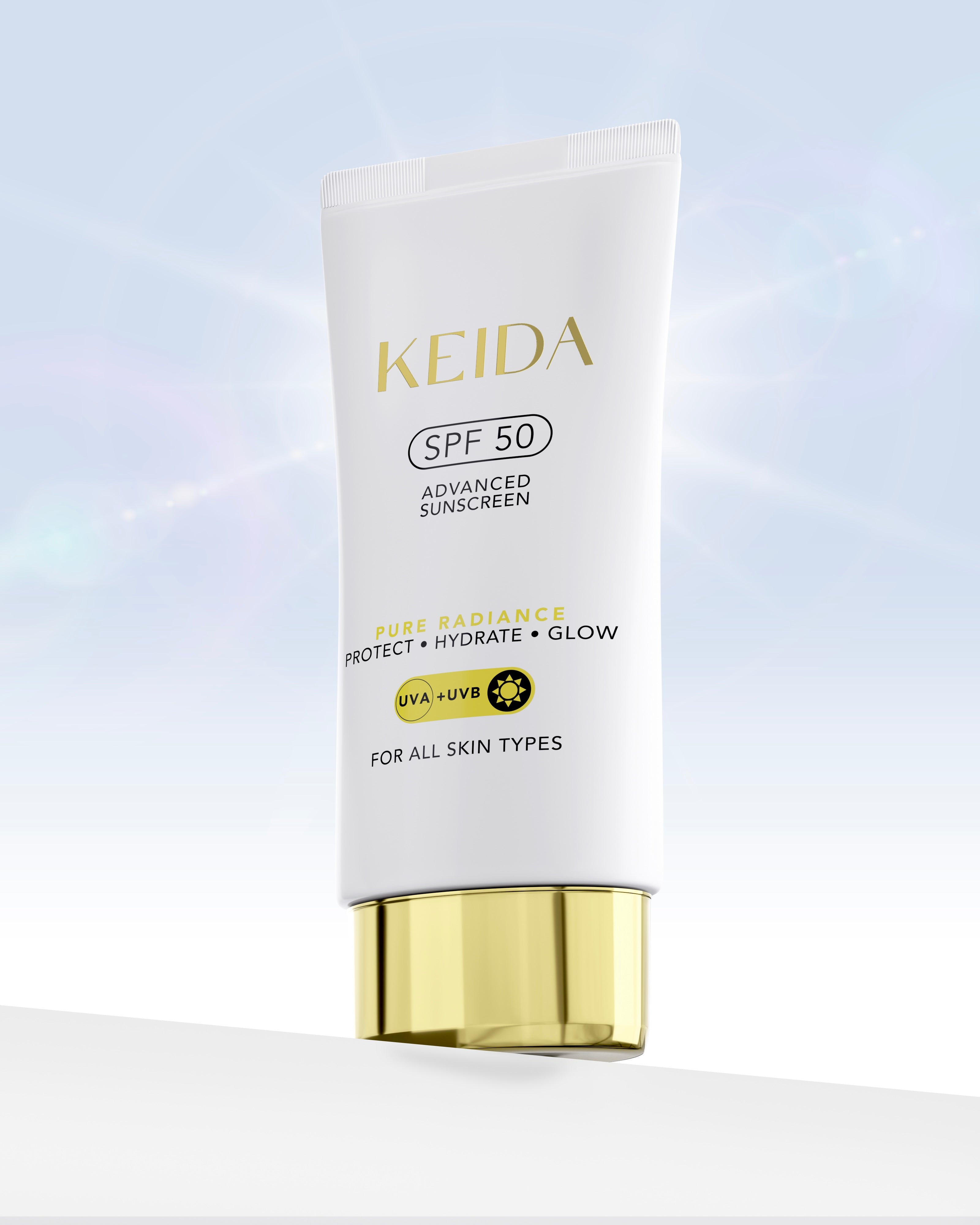Beneficiile cremei Keida SPF50 – protecție solară, uniformizare ten, hidratare intensă