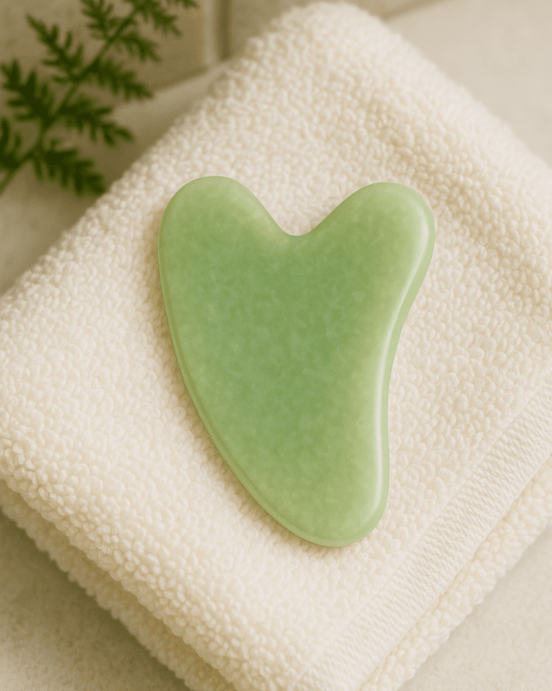 Piatra Gua Sha din Jad Verde - Keida Accesorii