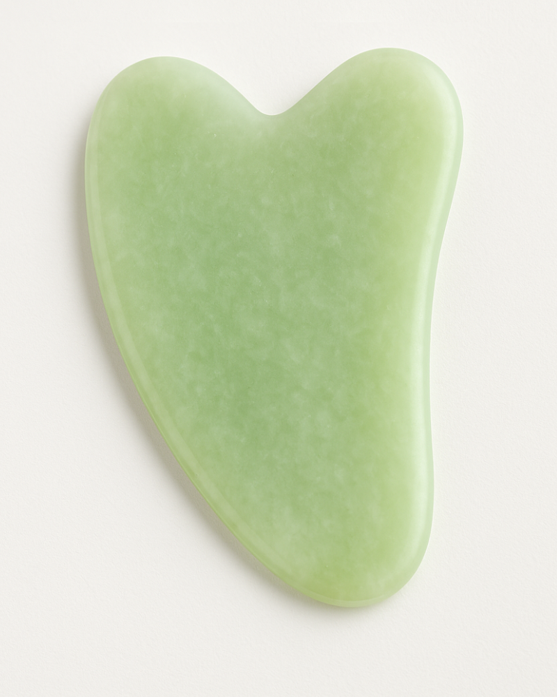 Piatra Gua Sha din Jad Verde