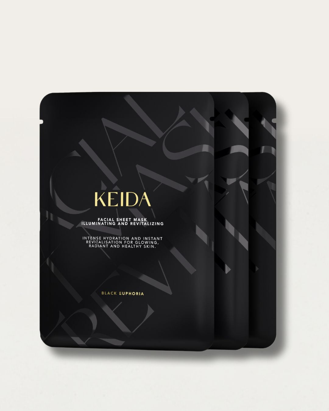 SET 10 X MASCA SERVETEL CU VITAMINA C & ACID HIALURONIC - Keida Masti faciale tip servetel