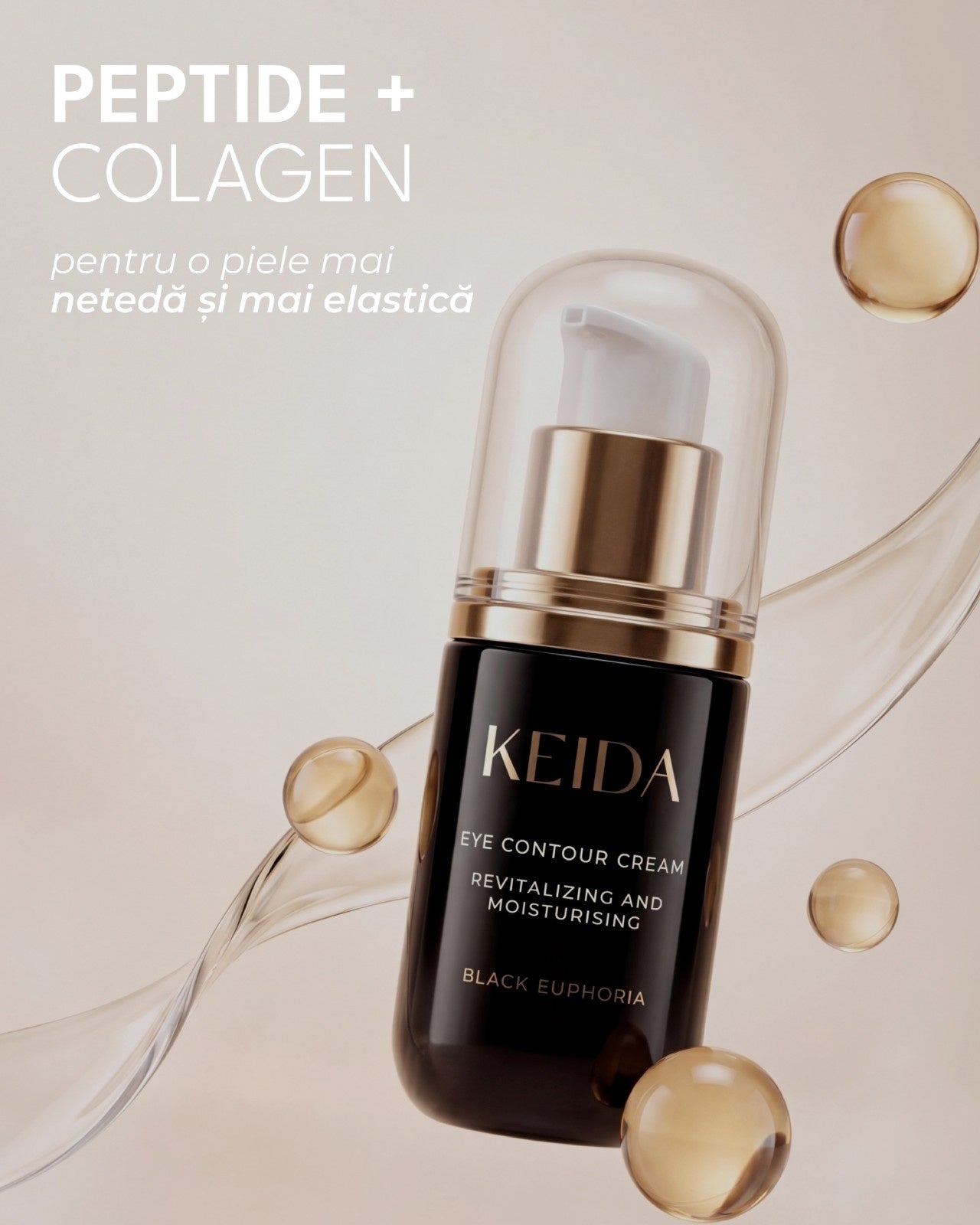 Crema Ochi Anticearcan cu Vitamina C si Colagen - Keida