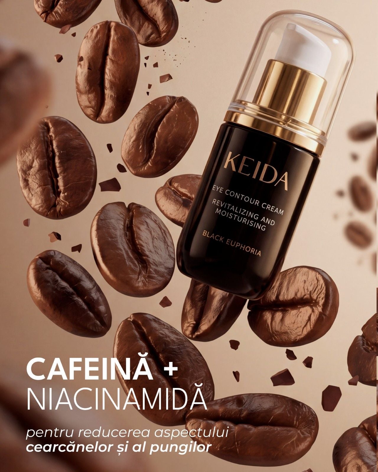 Crema Ochi Anticearcan cu Vitamina C si Colagen - Keida