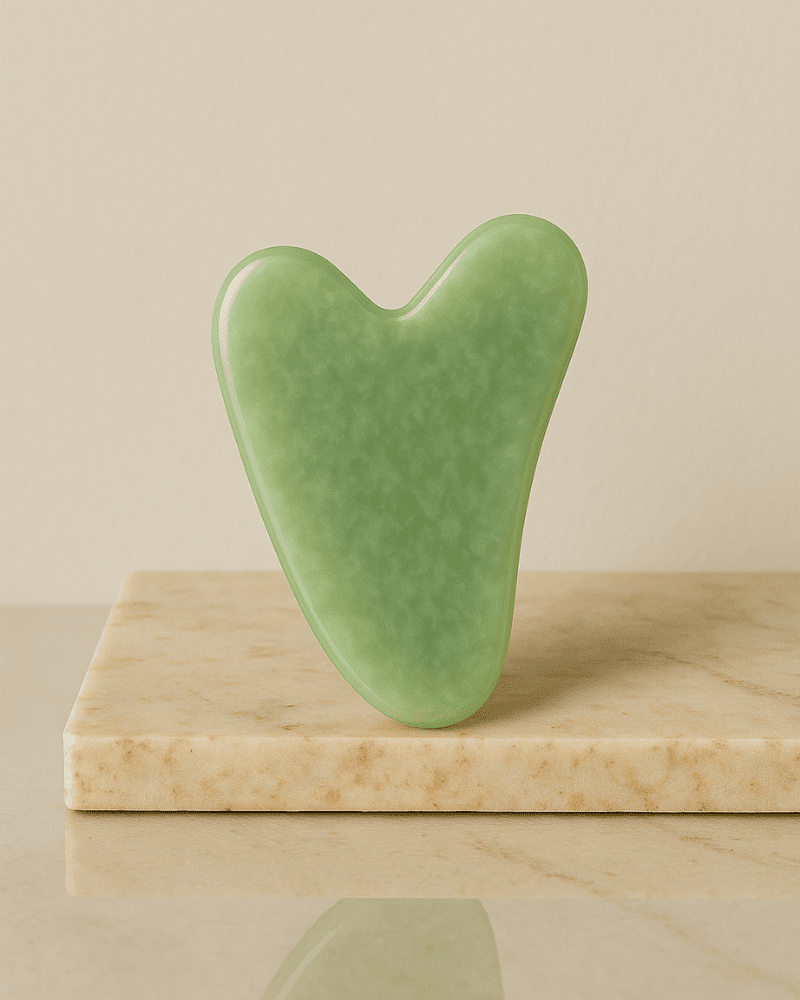 Piatra Gua Sha din Jad Verde - Keida Accesorii