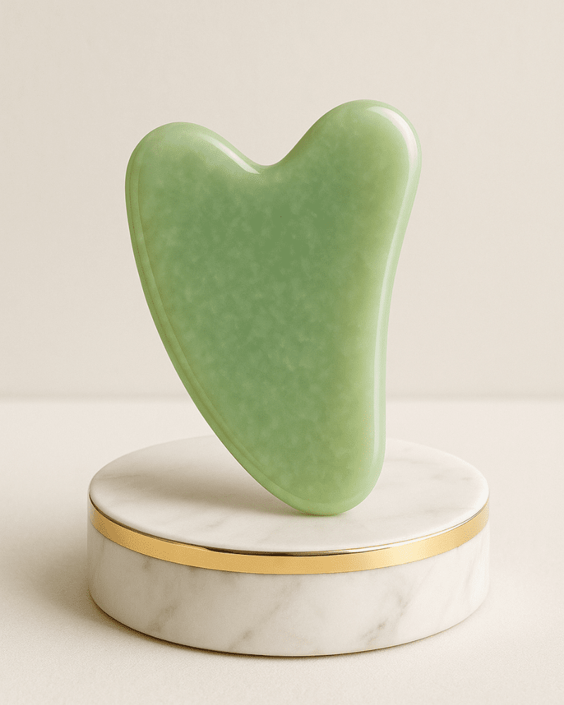 Piatra Gua Sha din Jad Verde - Keida Accesorii